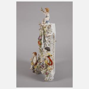 Meissen Prunkpendule "Die vier Elemente"