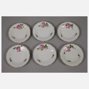 Meissen Restservice "Rote Rose"