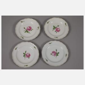 Meissen Restservice "Rote Rose"