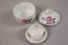 Meissen sechs Teegedecke + Zuckerdose "Rote Rose"