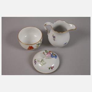 Meissen Mokkaservice "Blume 2 schräg"