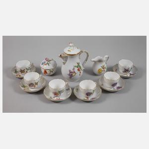 Meissen Mokkaservice "Blume 2 schräg"