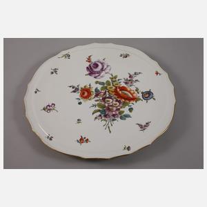 Meissen Paar Tortenplatten "Blumenbukett"