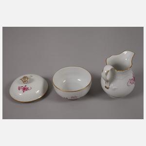 Meissen Mokkaservice "Indisch purpur"