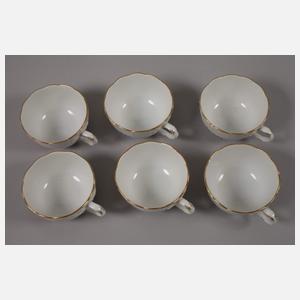 Meissen Mokkaservice "Indisch purpur"