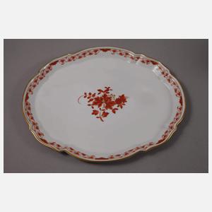 Meissen Rest-Kaffeeservice "Indische Malerei, rot"