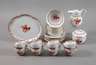 Meissen Rest-Kaffeeservice "Indische Malerei, rot"