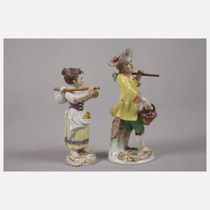 Meissen Paar Gärtnerkinder