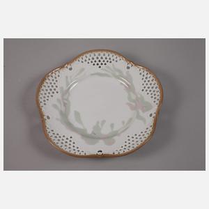 Meissen kleiner Durchbruchteller "Floral"