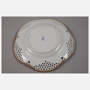 Meissen kleiner Durchbruchteller "Floral"