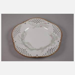Meissen großer Durchbruchteller "Floral"