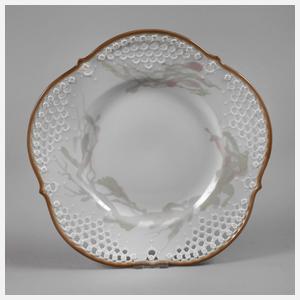 Meissen großer Durchbruchteller "Floral"