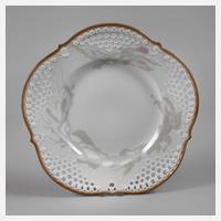 Meissen großer Durchbruchteller "Floral"111