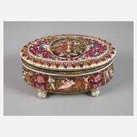 Rudolstadt-Volkstedt Prunkdose Capodimonte-Stil111