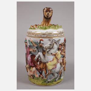 Rudolstadt-Volkstedt Walzenkrug Capodimonte-Stil