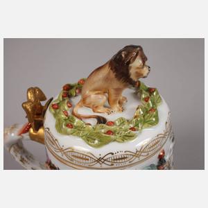 Rudolstadt-Volkstedt Walzenkrug Capodimonte-Stil