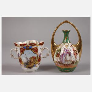 Sachsen Konvolut Zierporzellan Rokokostil