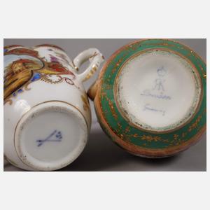 Sachsen Konvolut Zierporzellan Rokokostil