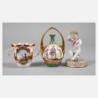 Sachsen Konvolut Zierporzellan Rokokostil111