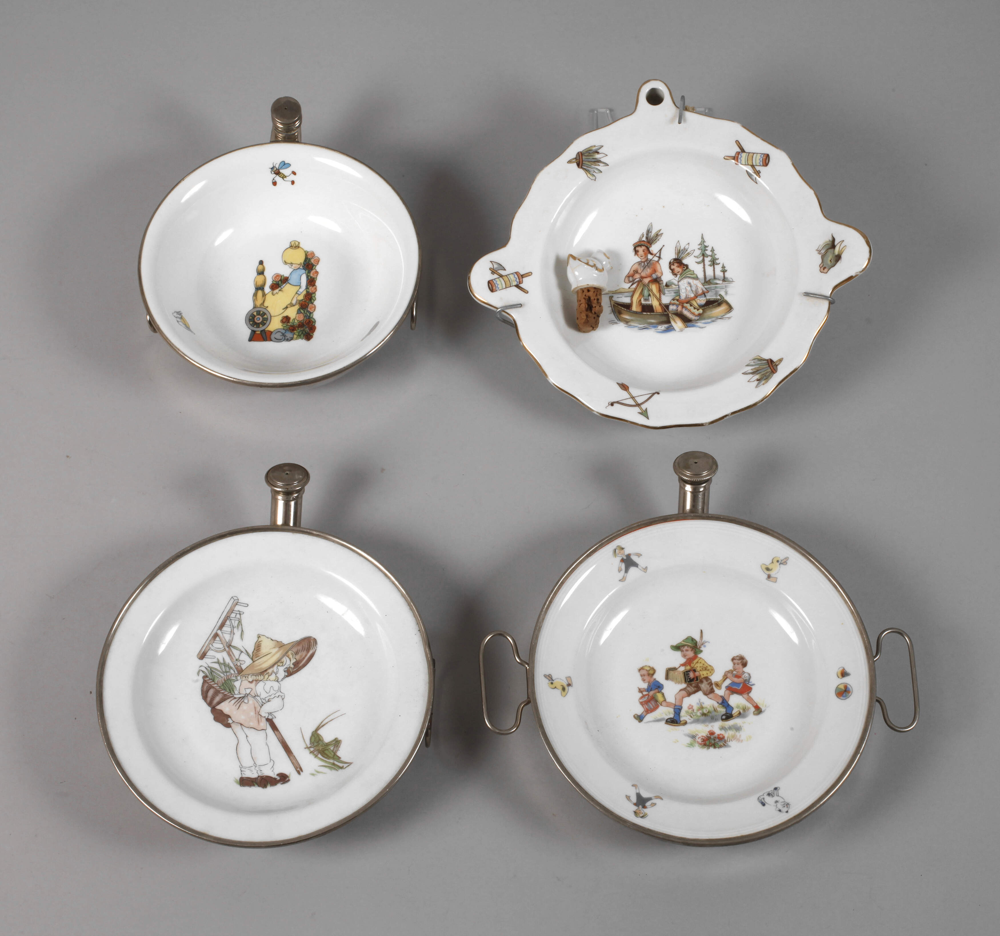 Konvolut Warmhalteteller Kindermotiv