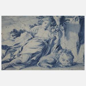 Große barocke Wandfliese