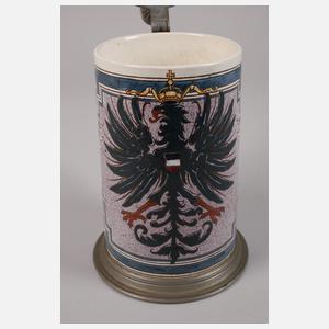 Villeroy & Boch Steingut-Krug mit Deutschem Adler