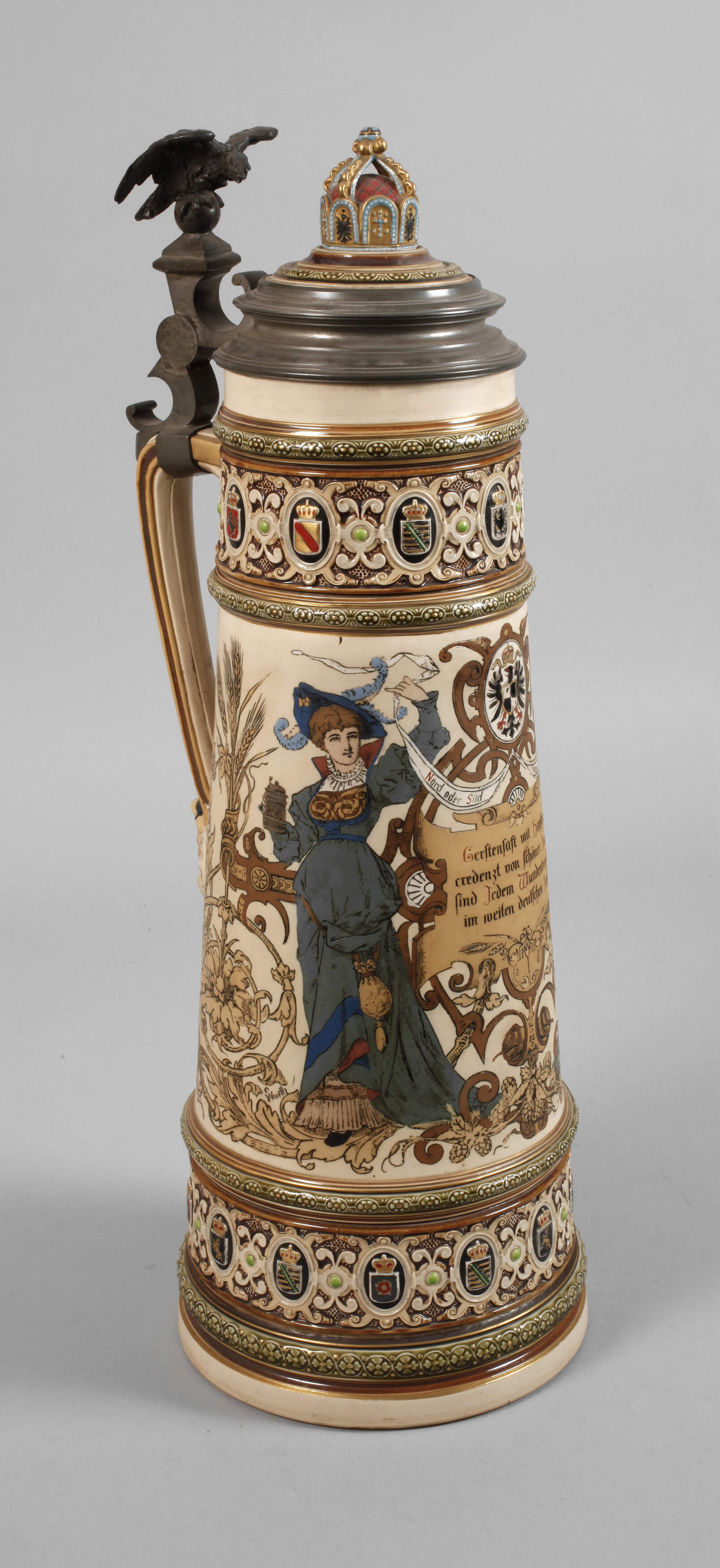 Villeroy & Boch übergroßer Bierhumpen Historismus