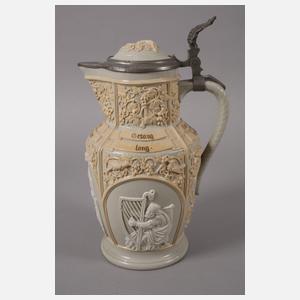 Villeroy & Boch Mettlach Weinkanne Historismus