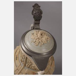 Villeroy & Boch Mettlach Weinkanne Historismus