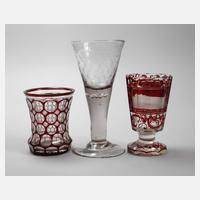 Drei Gläser 19. Jahrhundert111