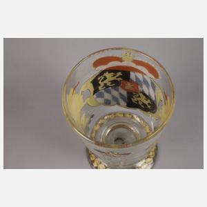 Becherglas mit Kurbayrischem Wappen