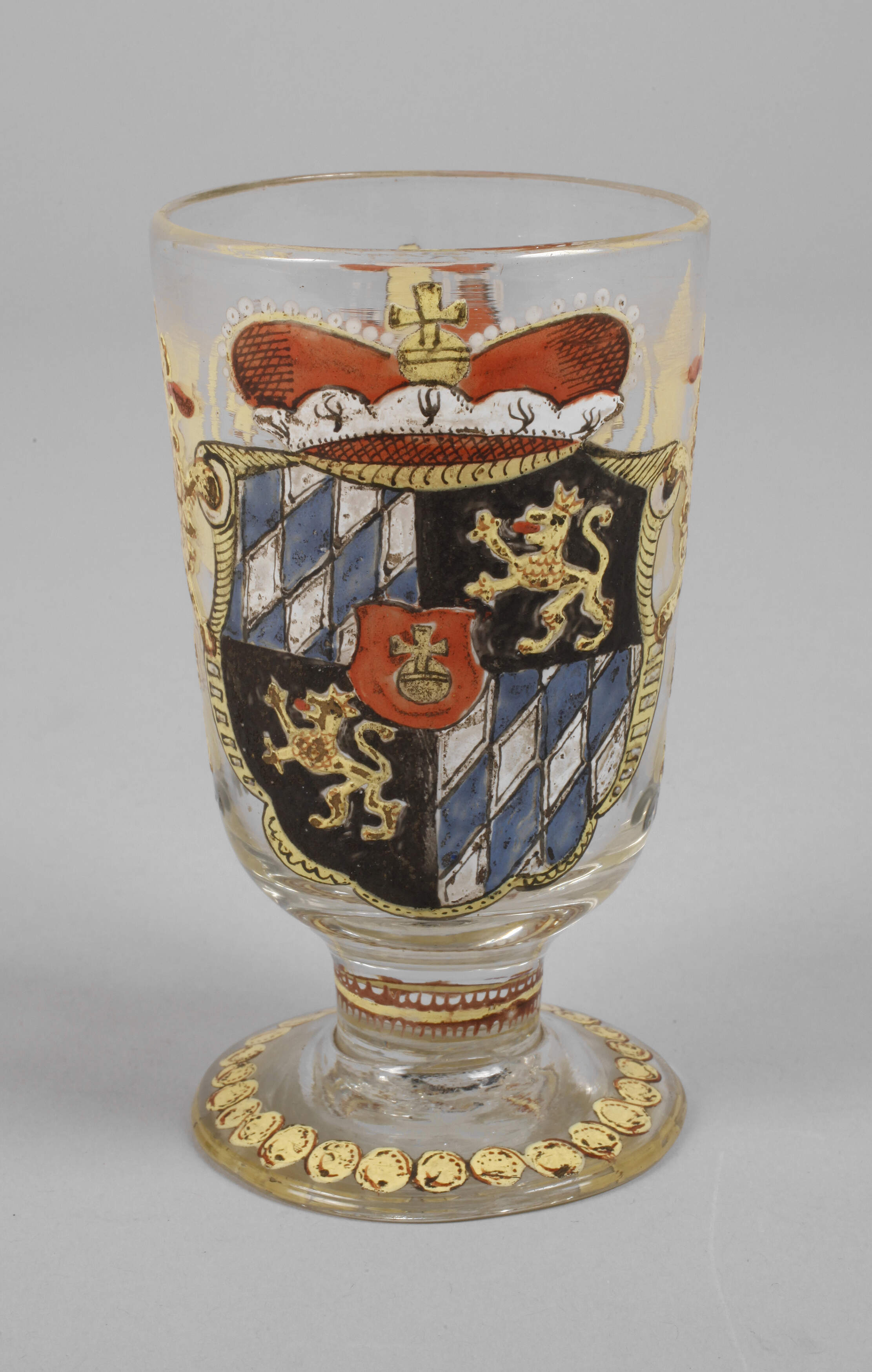 Becherglas mit Kurbayrischem Wappen