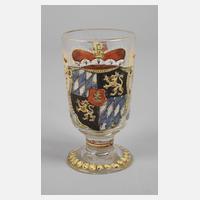 Becherglas mit Kurbayrischem Wappen111