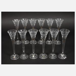 WMF zwölf Sektflöten