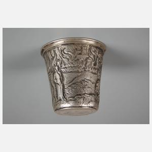 Kleiner Silberbecher Barock