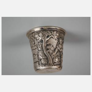 Kleiner Silberbecher Barock