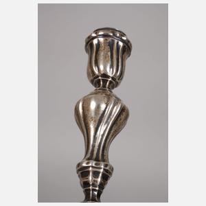 Paar barocke Silberleuchter Augsburg