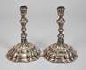 Paar barocke Silberleuchter Augsburg
