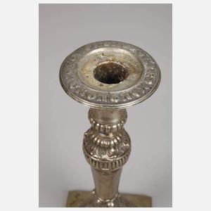 Silber Paar Biedermeierleuchter