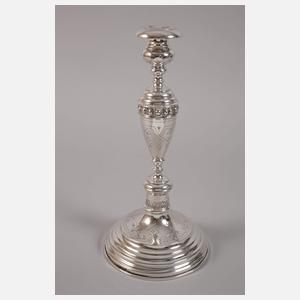 Paar Biedermeierleuchter Silber