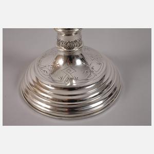 Paar Biedermeierleuchter Silber