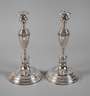 Paar Biedermeierleuchter Silber