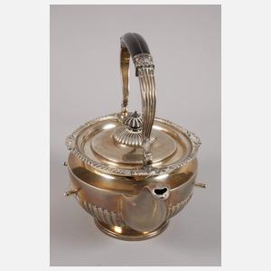 Silber Teekessel mit Rechaud