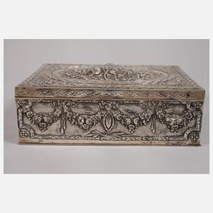 Große Schatulle Silber