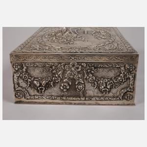 Große Schatulle Silber