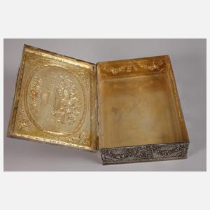 Große Schatulle Silber