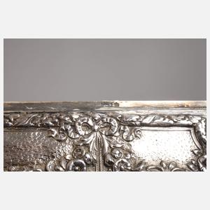 Große Schatulle Silber