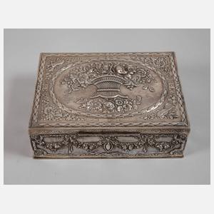 Große Schatulle Silber