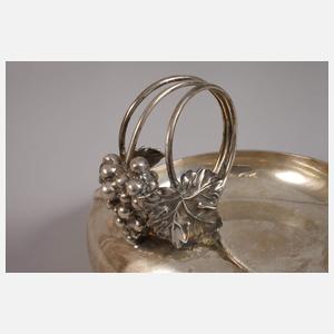 Silberschale im Art déco-Stil