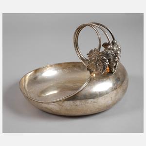 Silberschale im Art déco-Stil